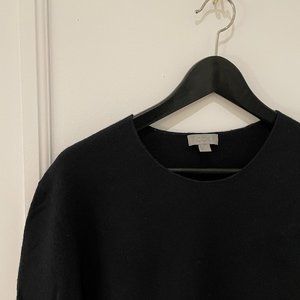 COS navy boiled wool sweater